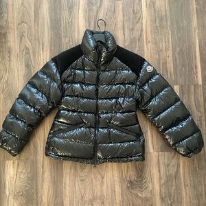 Moncler Shiny Black Down Jacket